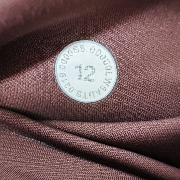 Lululemon Women Brown Speed Limit Cherry Cola High Waist Pocket 12 Crop Leggings - Picture 6 of 7